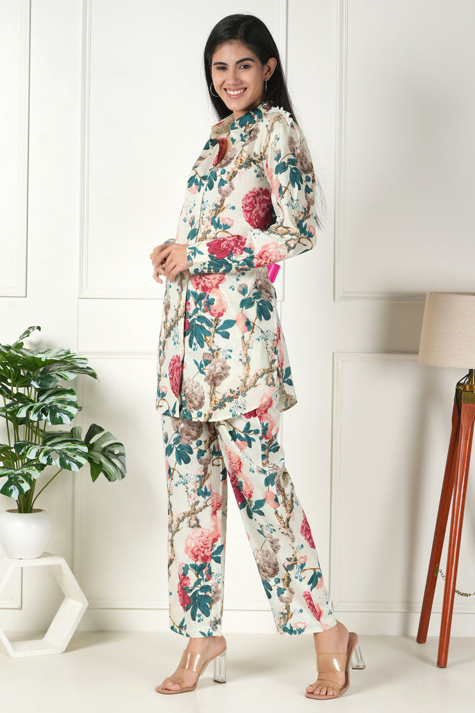 Ivory Blooms Floral Dreams Co-ord Set